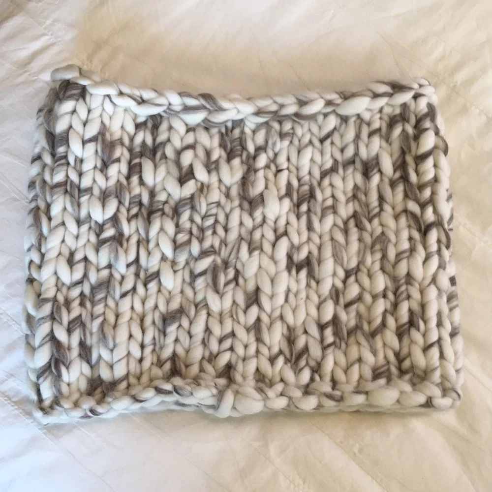 MISCHA LAMPERT LARGE SNOOD WHITE/MARBLE